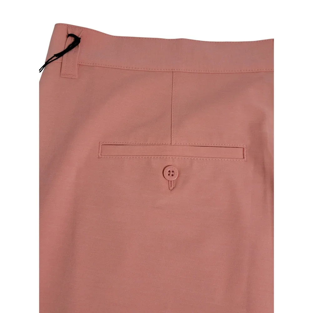 Travis Mathew Tech Chino Shorts Mens Size 42 Coral Orange 8